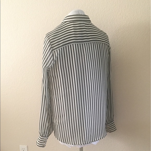 Stripped Button Up Blouse 👇CLOSE OUT👇 - Picture 2 of 7